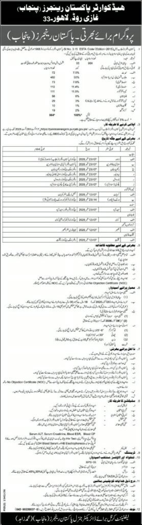🇵🇰 Pakistan Rangers Punjab Jobs 2026 – Sipahi General Duty BPS-05 whatsapp image 2026 08 20 at 10.43.54 am