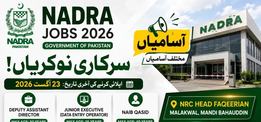 NADRA Balochistan Jobs 2026 – Walk-in Test & Interview img 20260902 113445 340